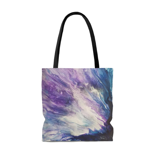 If the Stars Were Made To Worship Acrylic Pour Abstract Art Tote Bag