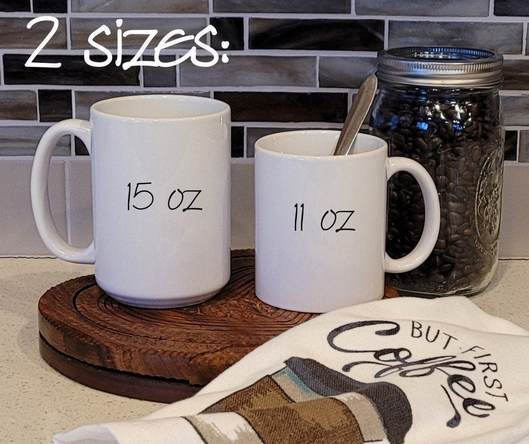 Coffee Heartbeat Coffee Mug with Abstract Art