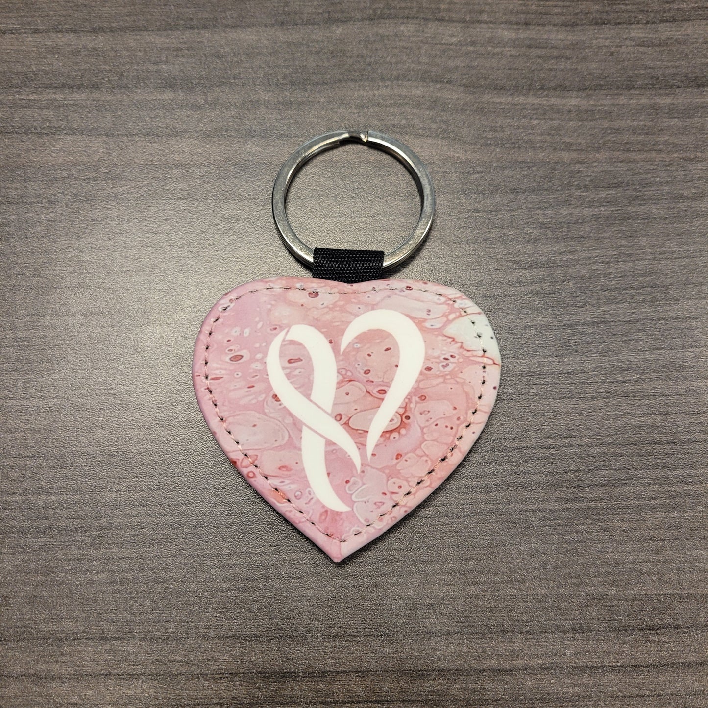 Heart Faux Leather Keychains #1