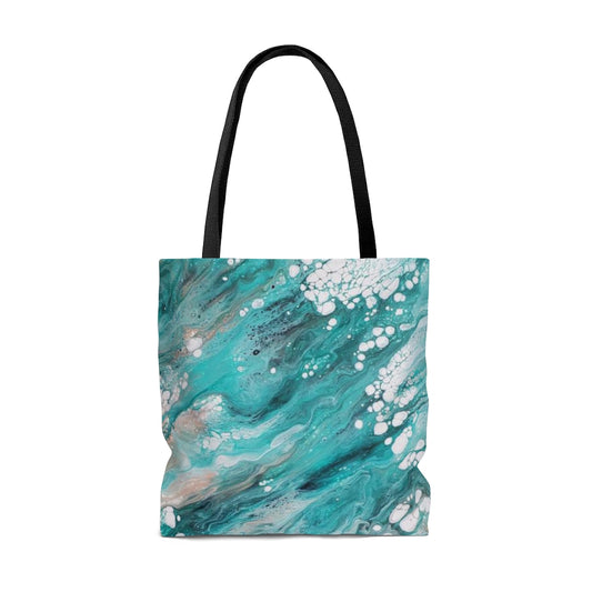 Saved By Grace Acrylic Pour Abstract Art Tote Bag