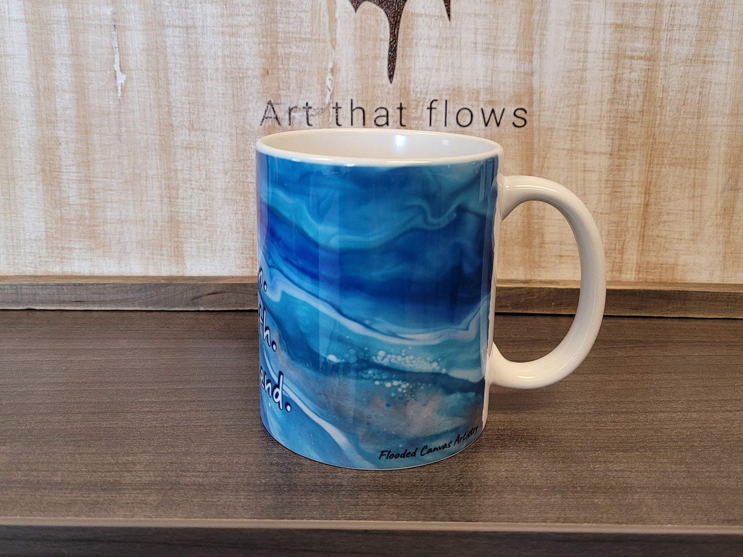 Dad. The Man. The Myth. The Legend. Coffee Mug for Dad with Abstract Art